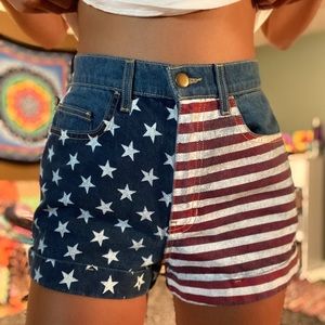 American apparel high waisted shorts